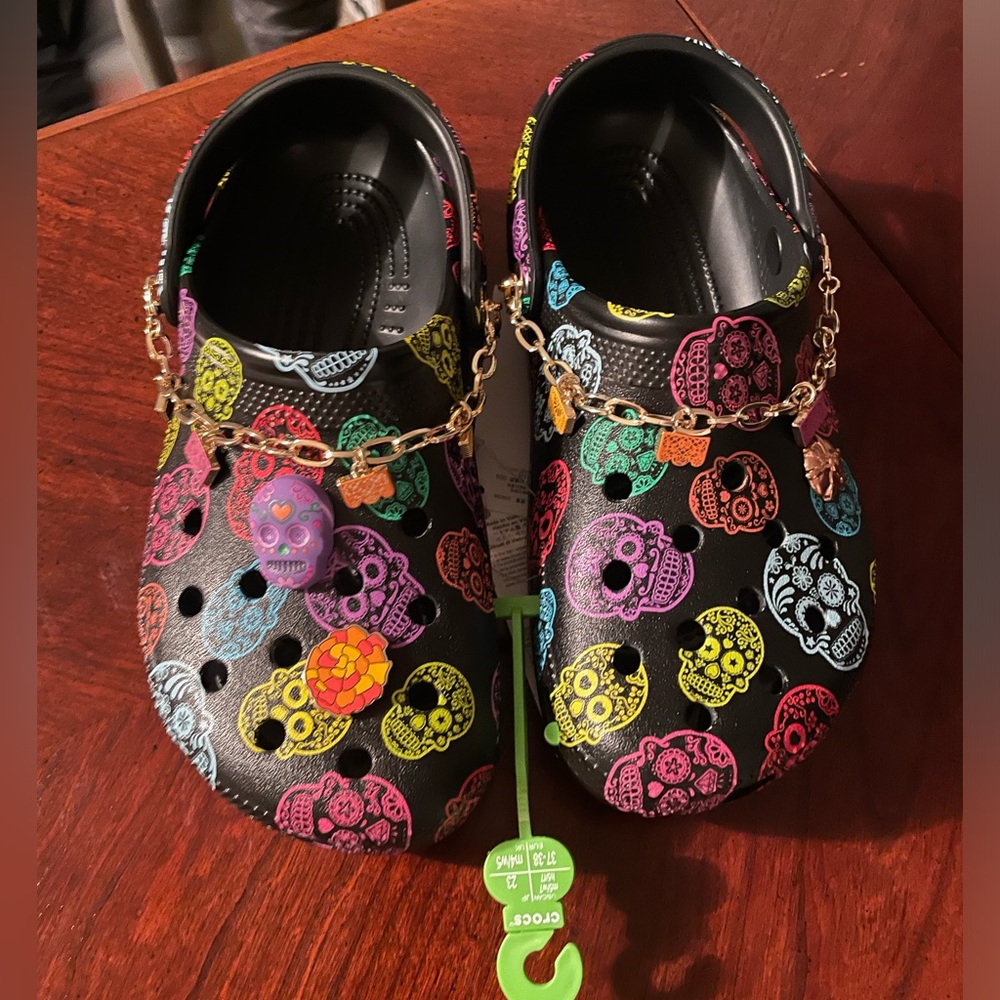 COPY - Dia de Los muertos crocs